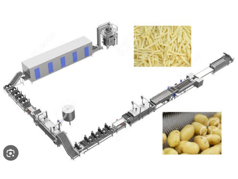Ligne de production de frites surgelées en Uruguay